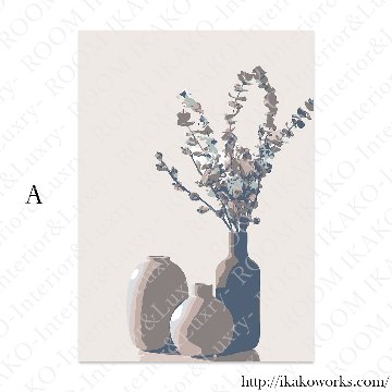 【国内配送・送料無料】ベビーピンク・ピンクブラウン×フラワーマーケット×キャンバスアート×アートポスター【1~3営業日で出荷】[f836]の画像