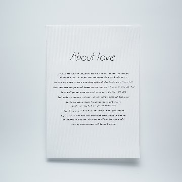 シンプル・英字・自然キャンバスアート/A4サイズ 【国内配送・送料無料】[sc009]の画像