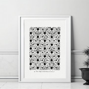 【国内配送・送料無料】アラベスク×ヴィクトリアン×モノトーン×シンプル・ミニマル×キャンバスアート×アートポスター【1~3営業日で出荷】[f850]の画像