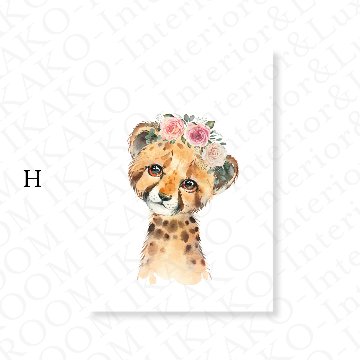 【国内配送・送料無料】フラワーアニマル×花と動物×キャンバスアート×アートポスター【1~3営業日で出荷】[f851]の画像