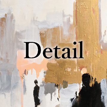 【国内配送・送料無料】抽象画×街並み×イギリスストリートアート×人影×シルエットイラスト×キャンバスアート×アートポスター【1~3営業日で出荷】[f856]の画像
