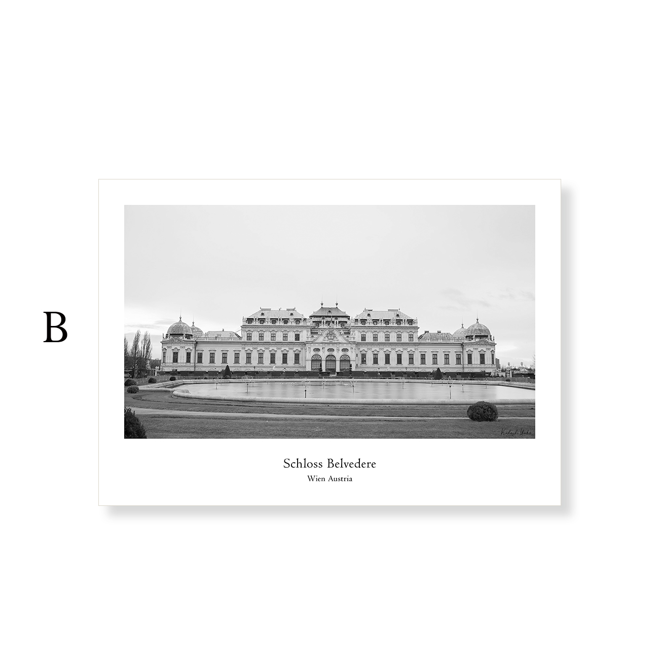 モノトーンのウィーン・ザルツブルグ建築フォトアート｜キャンバスアート[f859]の画像