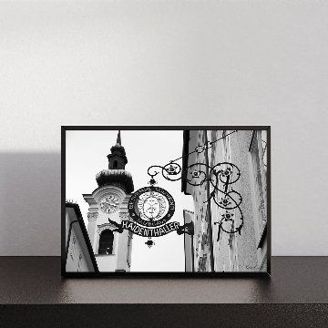 モノトーンのウィーン・ザルツブルグ建築フォトアート｜キャンバスアート[f859]の画像