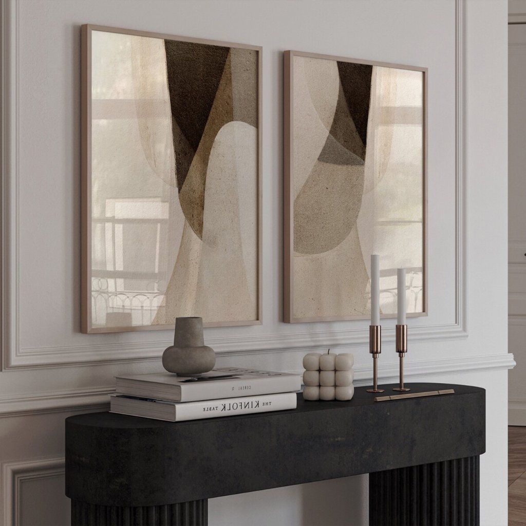 油彩画 人物肖像 ダークブラウンフレーム