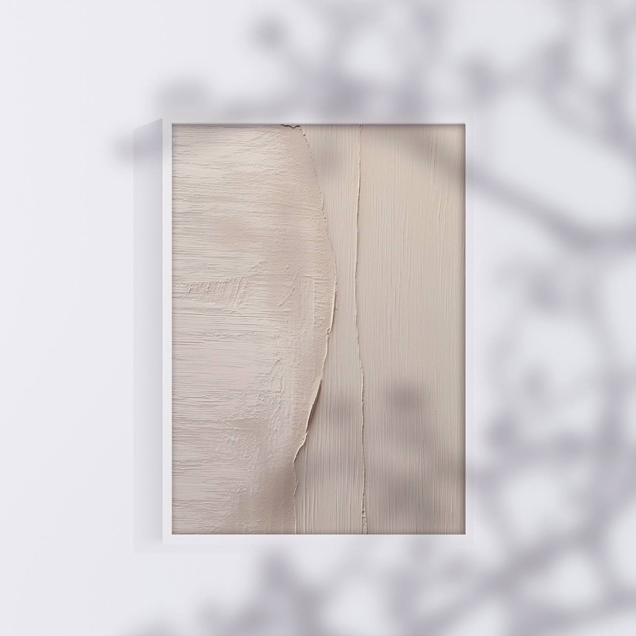 【国内配送・送料無料】流・ピンクベージュインクデザイン×抽象×キャンバスアート×アートポスター【1~3営業日で出荷】[f863]の画像