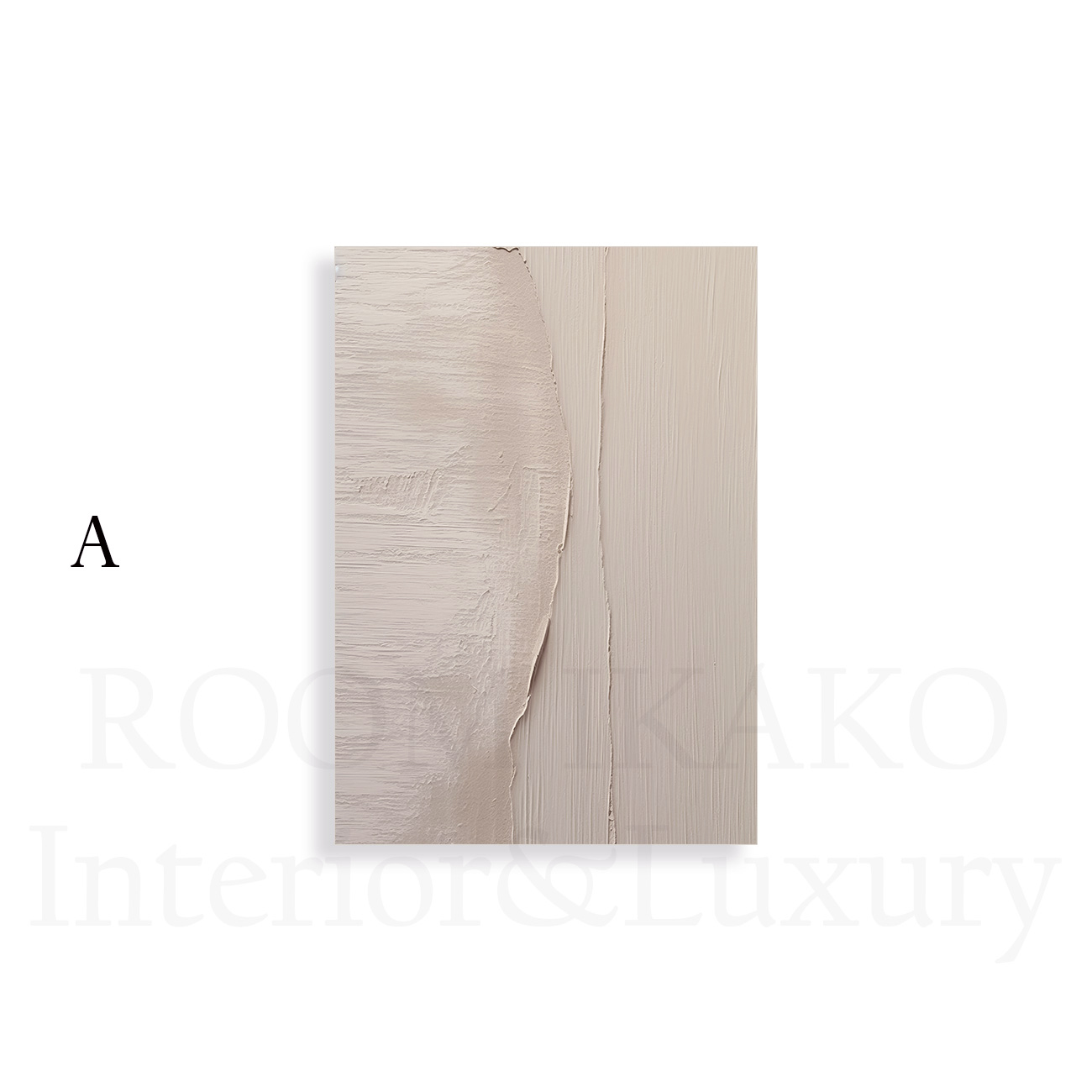 【国内配送・送料無料】流・ピンクベージュインクデザイン×抽象×キャンバスアート×アートポスター【1~3営業日で出荷】[f863]の画像