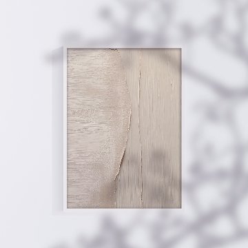 【国内配送・送料無料】流・ピンクベージュインクデザイン×抽象×キャンバスアート×アートポスター【1~3営業日で出荷】[f863]の画像