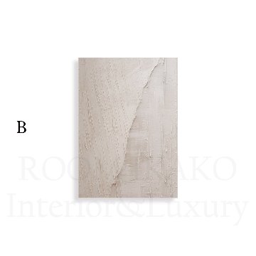 【国内配送・送料無料】流・ピンクベージュインクデザイン×抽象×キャンバスアート×アートポスター【1~3営業日で出荷】[f863]の画像