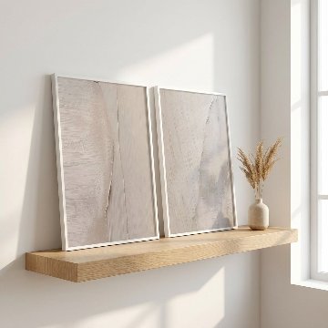 【国内配送・送料無料】流・ピンクベージュインクデザイン×抽象×キャンバスアート×アートポスター【1~3営業日で出荷】[f863]の画像