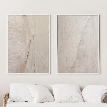 【国内配送・送料無料】流・ピンクベージュインクデザイン×抽象×キャンバスアート×アートポスター【1~3営業日で出荷】[f863]の画像