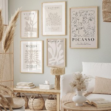 【国内配送・送料無料】マティス｜MATISSE×ピカソ～PICCASO×ニュアンス×ナチュラル×キャンバスアート×アートポスター【1~3営業日で出荷】[f865]の画像