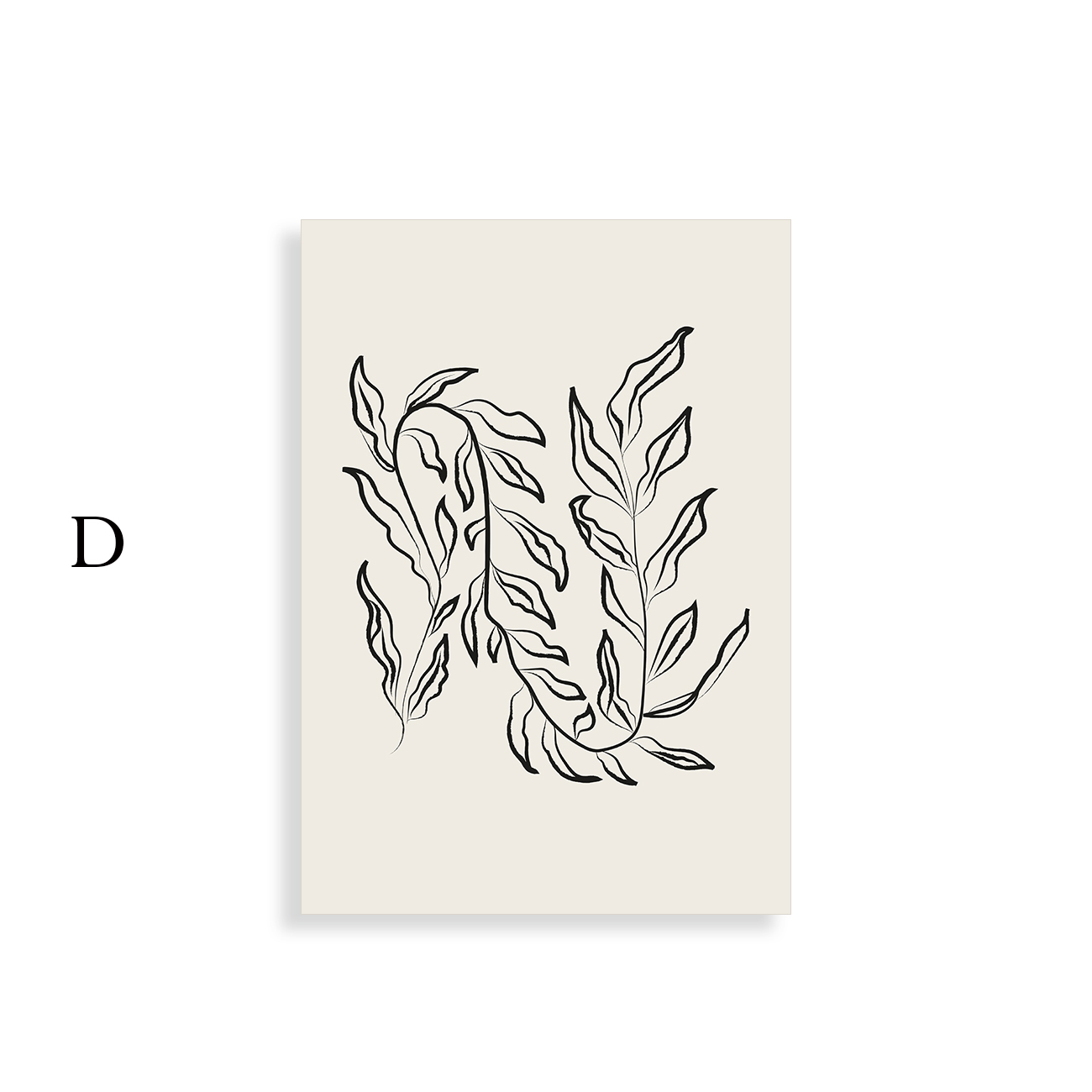 【国内配送・送料無料】［BOTANIQUE：C］抽象・ベージュブラウンデザイン×キャンバスアート×アートポスター【1~3営業日で出荷】[f871]の画像