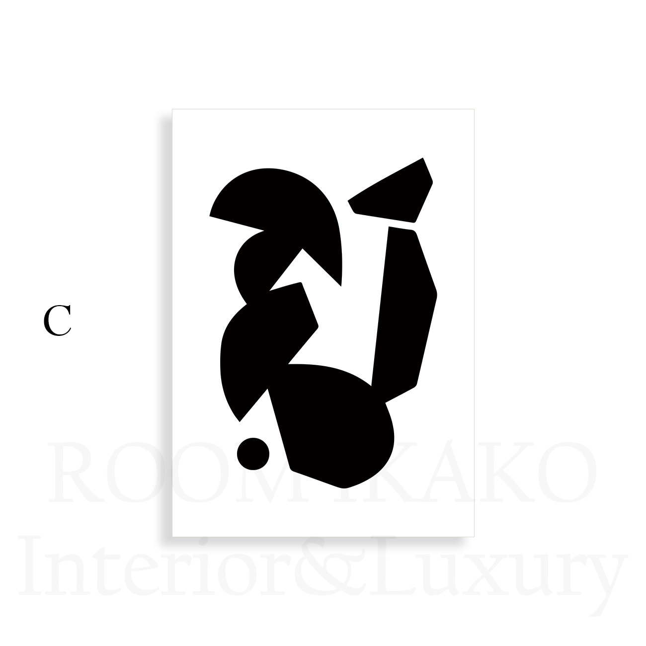 【国内配送・送料無料】フェイスラインアート×表情×顔×モノトーン抽象デザイン×キャンバスアート×アートポスター【1~3営業日で出荷】[f651]の画像