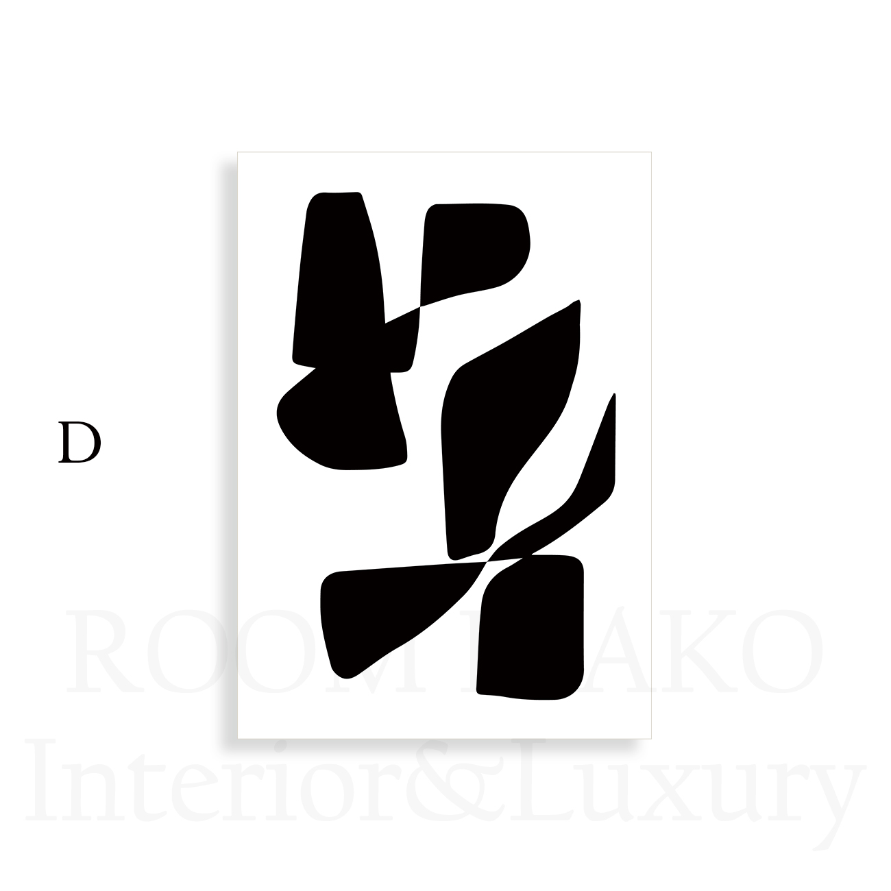 【国内配送・送料無料】フェイスラインアート×表情×顔×モノトーン抽象デザイン×キャンバスアート×アートポスター【1~3営業日で出荷】[f651]の画像