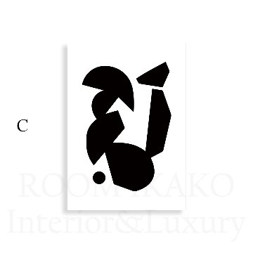 【国内配送・送料無料】フェイスラインアート×表情×顔×モノトーン抽象デザイン×キャンバスアート×アートポスター【1~3営業日で出荷】[f651]の画像