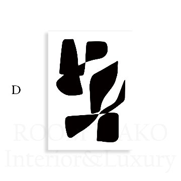 【国内配送・送料無料】フェイスラインアート×表情×顔×モノトーン抽象デザイン×キャンバスアート×アートポスター【1~3営業日で出荷】[f651]の画像