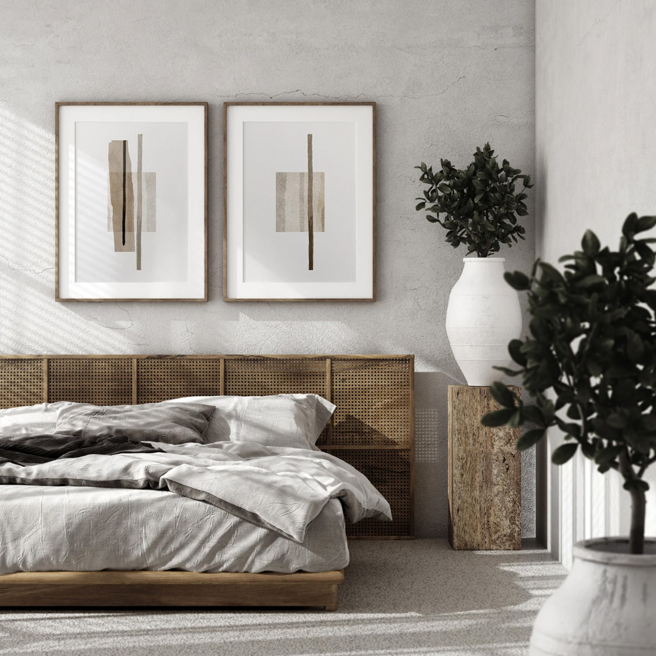 【国内配送・送料無料】やわらかモダン×ブラウン抽象デザイン×キャンバスアート×アートポスター【1~3営業日で出荷】[f874]の画像