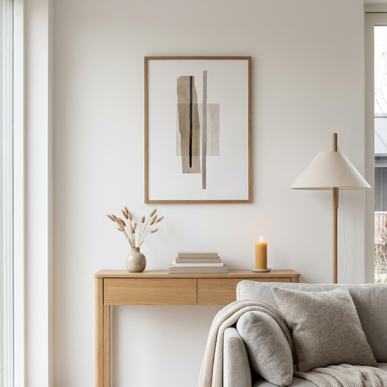 【国内配送・送料無料】やわらかモダン×ブラウン抽象デザイン×キャンバスアート×アートポスター【1~3営業日で出荷】[f874]の画像