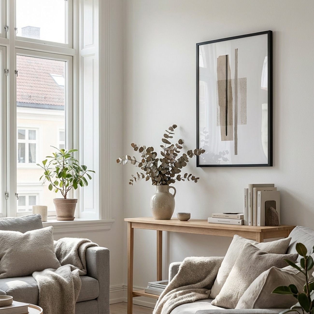 【国内配送・送料無料】やわらかモダン×ブラウン抽象デザイン×キャンバスアート×アートポスター【1~3営業日で出荷】[f874]の画像