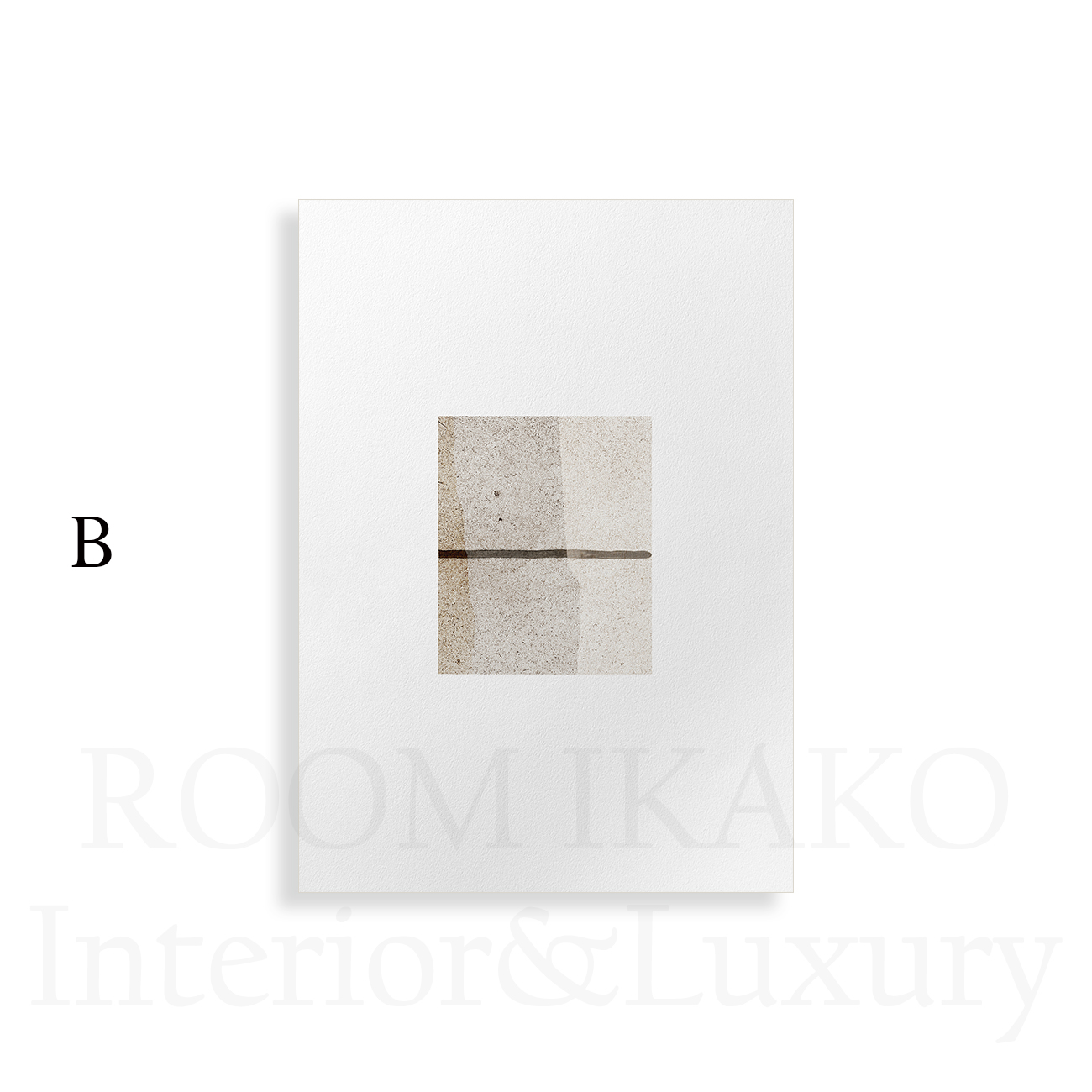 【国内配送・送料無料】やわらかモダン×ブラウン抽象デザイン×キャンバスアート×アートポスター【1~3営業日で出荷】[f874]の画像