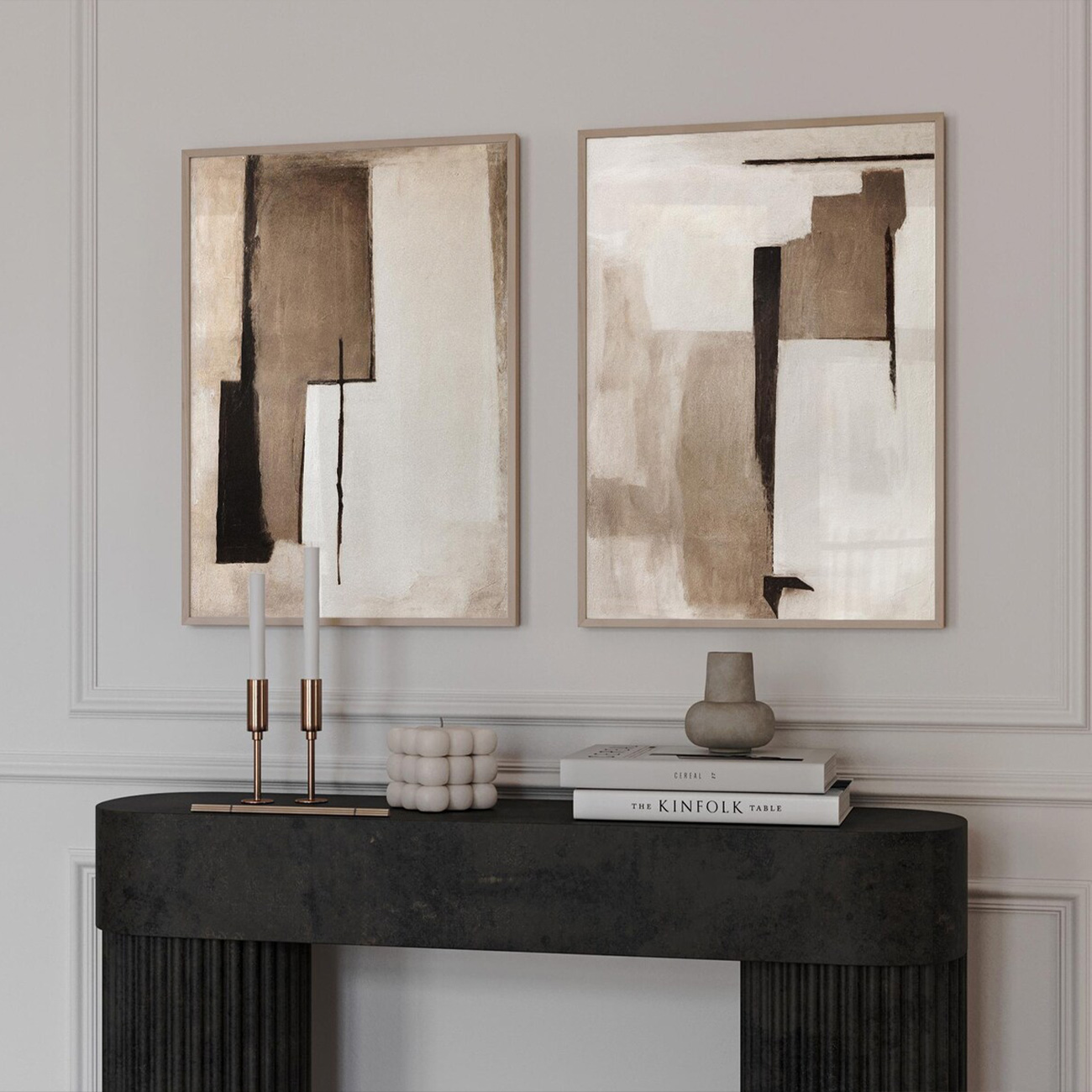 【国内配送・送料無料】ペーパーライクシリーズ×ブラウンベース×キャンバスアート×アートポスター【1~3営業日で出荷】[f875]の画像