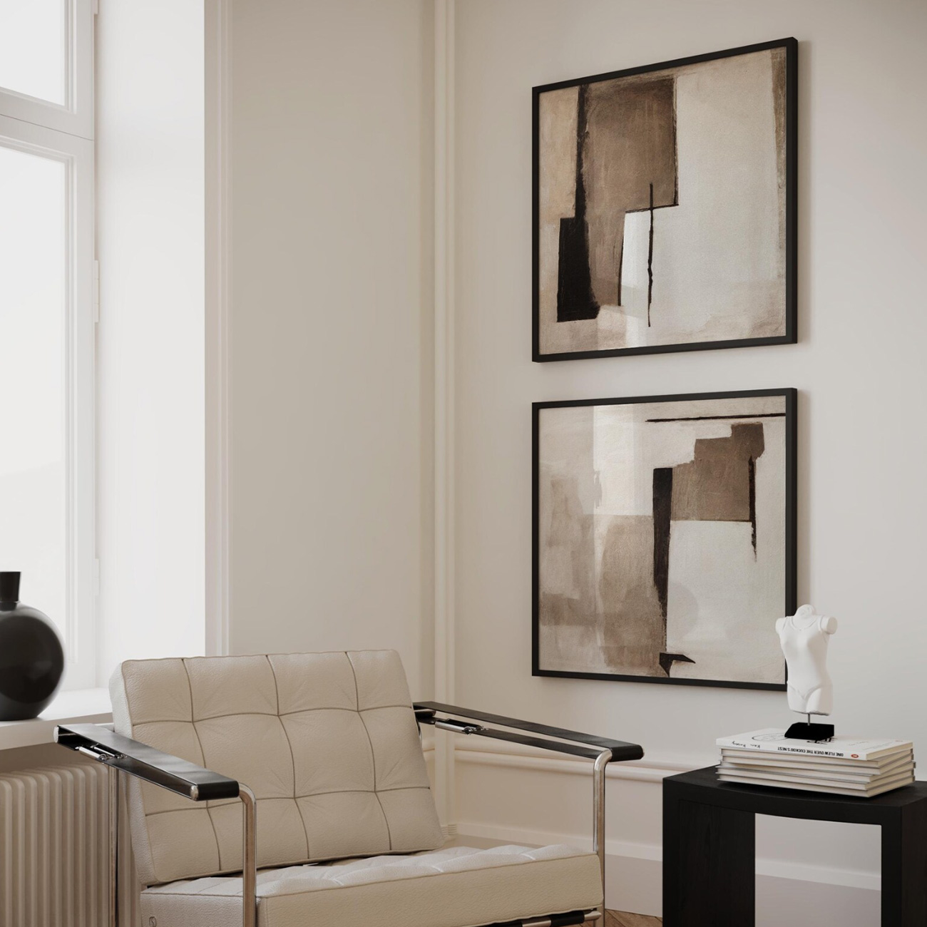 【国内配送・送料無料】ペーパーライクシリーズ×ブラウンベース×キャンバスアート×アートポスター【1~3営業日で出荷】[f875]の画像