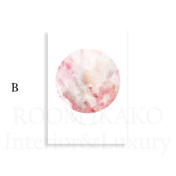 【国内配送・送料無料】AXIS & ORBIT×抽象×ピンク×ブルーSeleneaキャンバスアート×アートポスター【1~3営業日で出荷】[f878]の画像