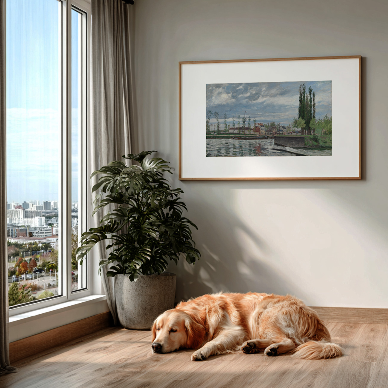 【国内配送・送料無料】カミーユ・ピサロ(Camille Pissarro)×キャンバスアート×アートポスター【1~3営業日で出荷】[f880]の画像