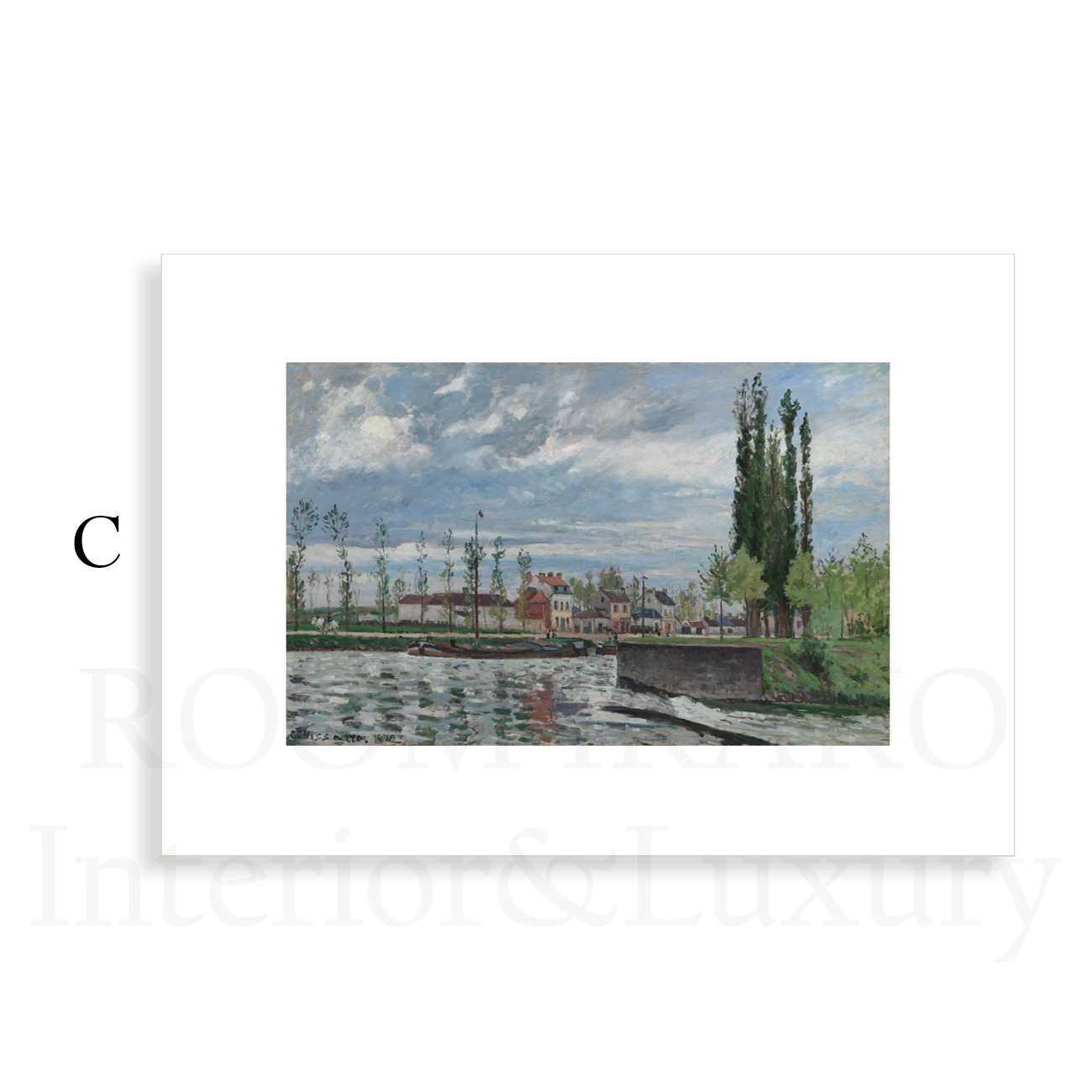 【国内配送・送料無料】カミーユ・ピサロ(Camille Pissarro)×キャンバスアート×アートポスター【1~3営業日で出荷】[f880]の画像