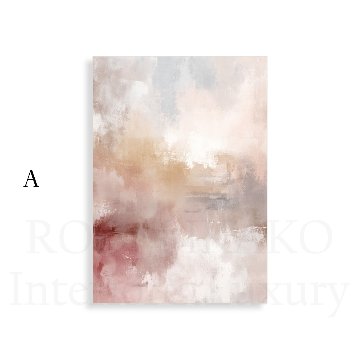 【国内配送・送料無料】［Lueur｜リュール］ピンクベージュ×抽象デザイン×マーブル×キャンバスアート×アートポスター［Altinage｜アルティナージュ］【1~3営業日で出荷】[f884]の画像