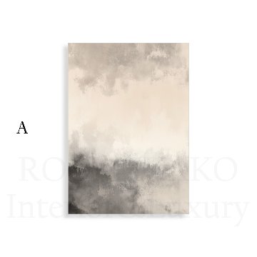 【国内配送・送料無料】［Veil｜ヴェイル］グレージュ×ニュアンスカラー×キャンバスアート×アートポスター［Altinage｜アルティナージュ］【1~3営業日で出荷】[f885]の画像