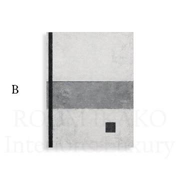 ［MONO STRUCTURE］モノトーンの幾何学キャンバスアート[f896]の画像