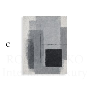 ［MONO STRUCTURE］モノトーンの幾何学キャンバスアート[f896]の画像