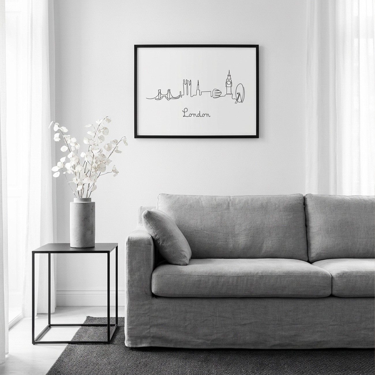 国内配送・送料無料】ロンドン×ニューヨーク×モノトーン×シンプル