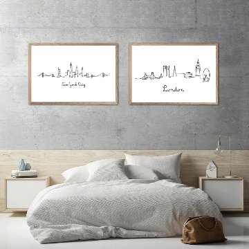 額装品/New York City Bus/ポスター/アート/風景/モダン 額装品/New York City Bus/ポスター/アート/風景/モダン - メルカリ