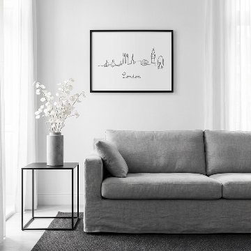 国内配送・送料無料】ロンドン×ニューヨーク×モノトーン×シンプル