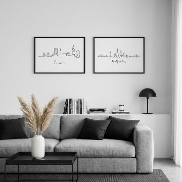 大型A2】TYPOGRAPHYS アートポスター（A2サイズ）#2050 【フレーム付