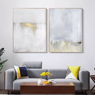 国内配送・送料無料】【国内配送】抽象画×変形サイズ×白×金×キャンバス