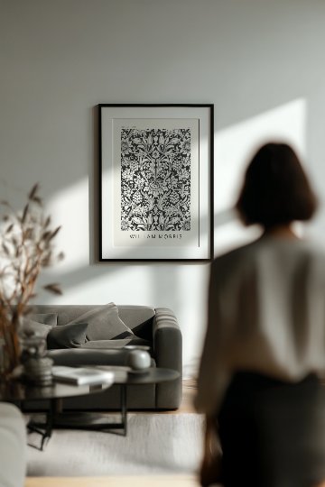 ウィリアム・モリスの植物柄キャンバスアート[f711]の画像