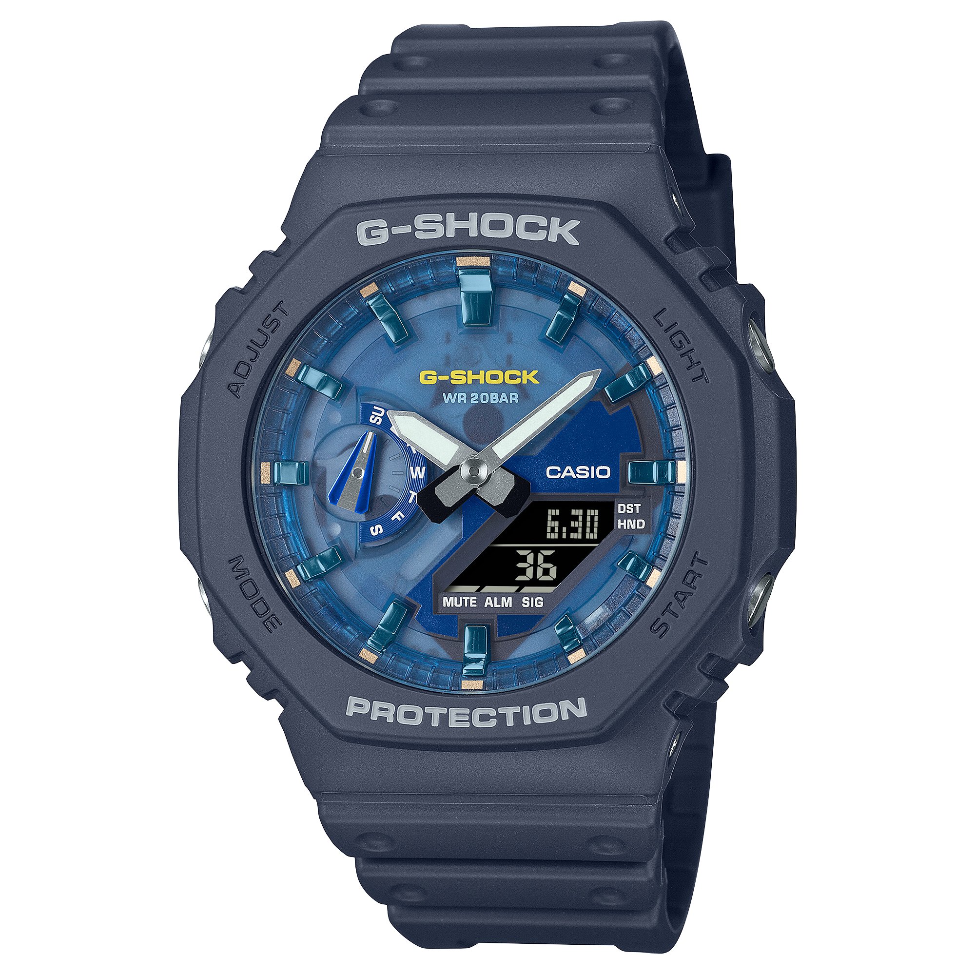 g-shock:GA-2100AS-2AJF【15時までの注文で当日発送(休業日を除く)・国内正規品・ノベルティ付・ギフト包装無料】メンズ腕時計の画像