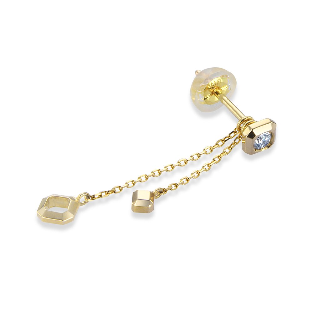 ロイヤルアッシャーJHF0081G【新品】【国内正規品】【ノベルティ付・ギフト包装無料】K18 2WAYダイヤモンドピアスの画像