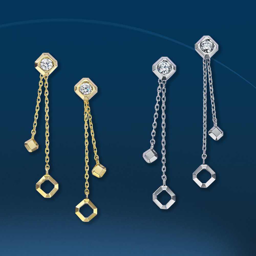 ロイヤルアッシャーJHF0081G【新品】【国内正規品】【ノベルティ付・ギフト包装無料】K18 2WAYダイヤモンドピアスの画像