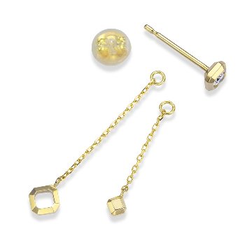 ロイヤルアッシャーJHF0081G【新品】【国内正規品】【ノベルティ付・ギフト包装無料】K18 2WAYダイヤモンドピアスの画像