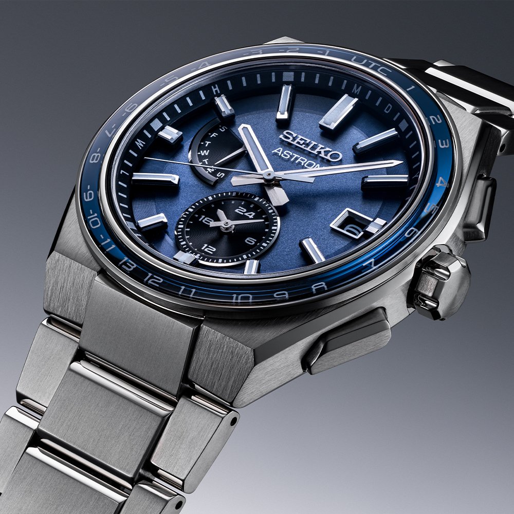 SBXY037 ｾｲｺｰｱｽﾄﾛﾝ【ﾉﾍﾞﾙﾃｨ付・ｷﾞﾌﾄ包装・ﾍﾞﾙﾄ調整無料・新品正規品】ｿｰﾗｰ電波 ﾒﾝｽﾞ腕時計の画像