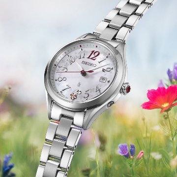 SSQW091 ｾｲｺｰﾙｷｱ【ﾉﾍﾞﾙﾃｨ付・ｷﾞﾌﾄ包装･ﾍﾞﾙﾄ調整無料･新品正規品】ｿｰﾗｰ電波　ﾚﾃﾞｨｰｽ腕時計  2025池田エライザさん広告モデルの画像