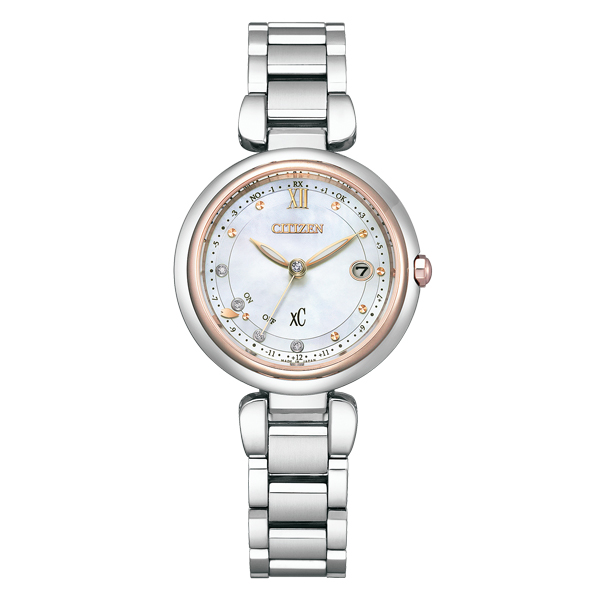 ES9466-65W クロスシー【ノベルティ付・新品正規品】【ｷﾞﾌﾄ包装･ﾍﾞﾙﾄ調整無料】ｿｰﾗｰ電波　レディース腕時計　北川景子さん着用CMモデルの画像