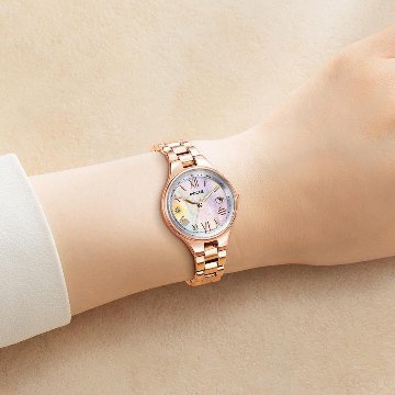  KS1-864-93　シチズンウイッカ【国内正規品】【ノベルティ付・ｷﾞﾌﾄ包装･ｻｲｽﾞ調整無料】ソーラー電波　レディース腕時計 限定の画像