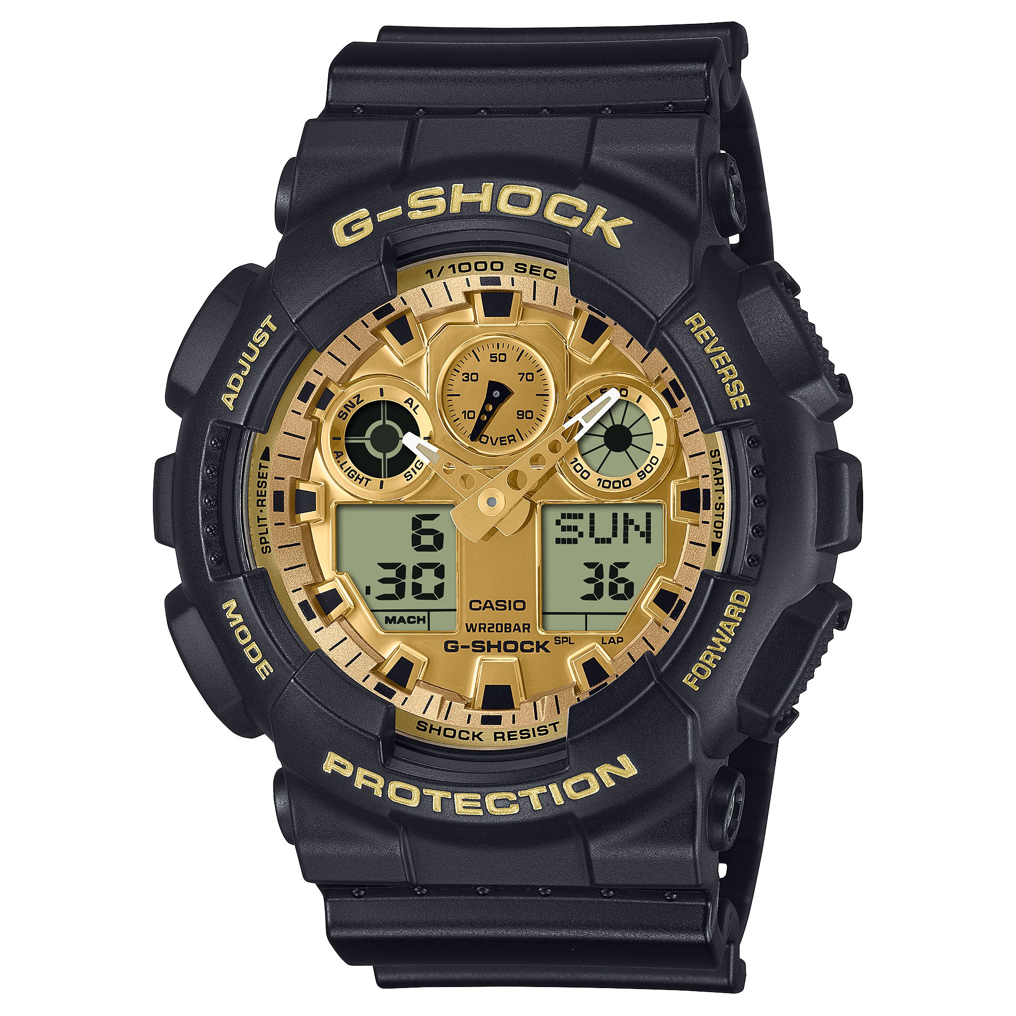 gショック GA-100GGB-1A9JF【新品正規品・ノベルティ付・ギフト包装無料】メンズ腕時計の画像