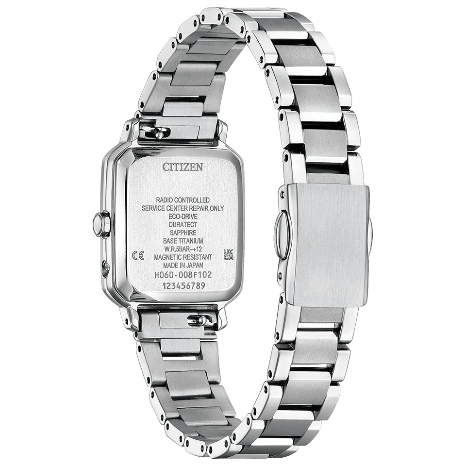 ES9500-69E ｸﾛｽｼｰ【ﾉﾍﾞﾙﾃｨ付･国内正規品･ｷﾞﾌﾄ包装･ﾍﾞﾙﾄ調整無料】ｿｰﾗｰ電波 ﾚﾃﾞｨｽ腕時計 ｼﾝﾌﾟﾙｱｼﾞｬｽﾄ 北川景子さん広告着用品の色違いの画像