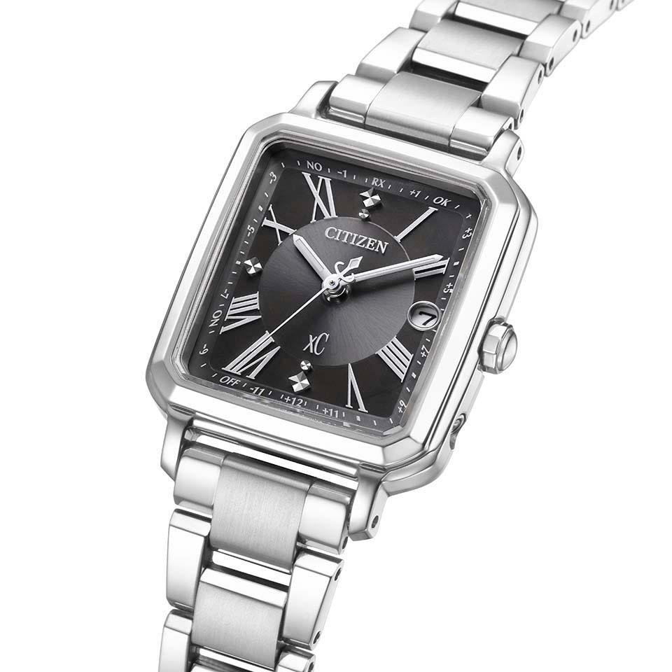 ES9500-69E ｸﾛｽｼｰ【ﾉﾍﾞﾙﾃｨ付･国内正規品･ｷﾞﾌﾄ包装･ﾍﾞﾙﾄ調整無料】ｿｰﾗｰ電波 ﾚﾃﾞｨｽ腕時計 ｼﾝﾌﾟﾙｱｼﾞｬｽﾄ 北川景子さん広告着用品の色違いの画像